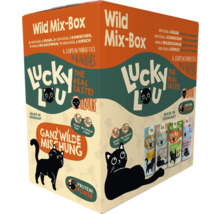 Lucky Lou Wild Mix-Box Katzenfutter mit Geflügel, Fasan, Kaninchen, Rind, Wildschwein und Hirsch