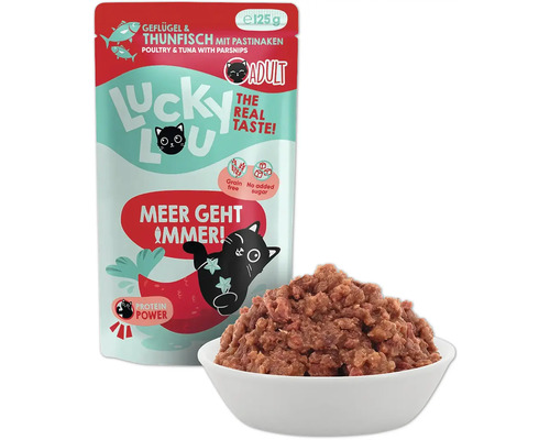 Lucky Lou Katzenfutter Geflügel und Thunfisch mit Pastinaken in Schale