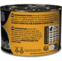 Boîte de nourriture pour chats au canard pour chats adultes