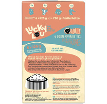 Lucky Lou Adult Katzenfutter, 6 Beutel