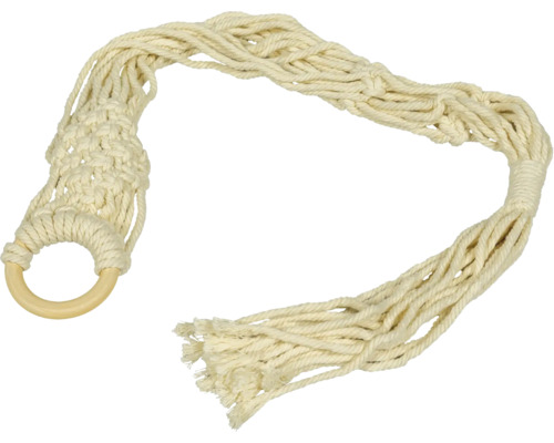 Pflanzenhänger aus Seil mit Holzring