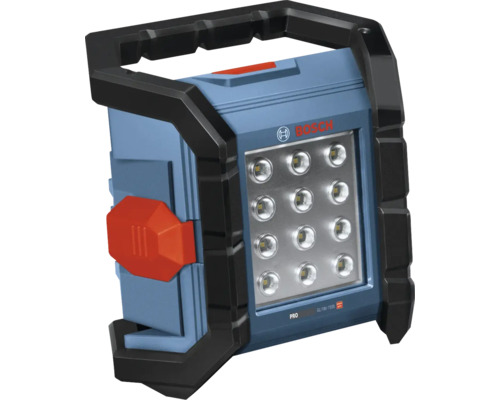 Projecteur de chantier sans fil Bosch avec lampes LED et poignée de transport