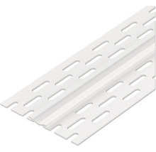 Profilé de plâtre en plastique avec trous oblongs