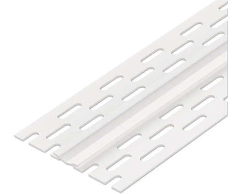 Profilé de plâtre en plastique avec trous oblongs