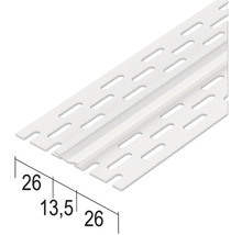 Profilé de finition en plastique avec indications de dimensions