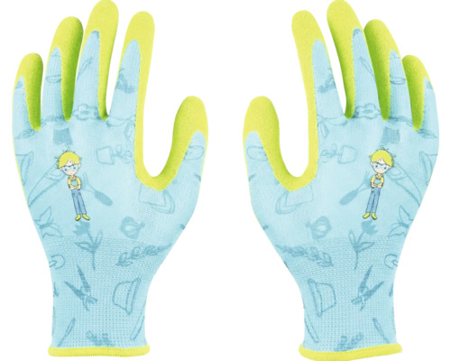 Deux gants de jardin avec motif