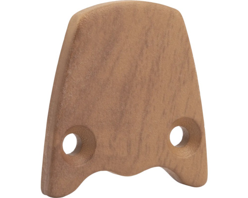 Coin en bois avec deux trous