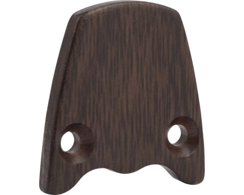 Butoir de porte en bois avec deux trous de forage