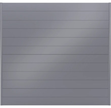 Panneau de protection visuelle en aluminium avec lamelles horizontales