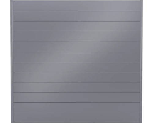 Panneau de protection visuelle en aluminium avec lamelles horizontales