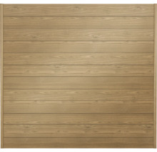 Élément de clôture en bois avec planches horizontales