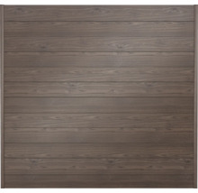 Panneau de clôture en bois avec structure à planches horizontales