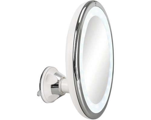 Miroir de courtoisie LED avec ventouse