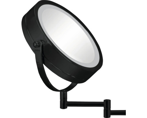 Miroir de courtoisie à fixation murale avec bras pivotant