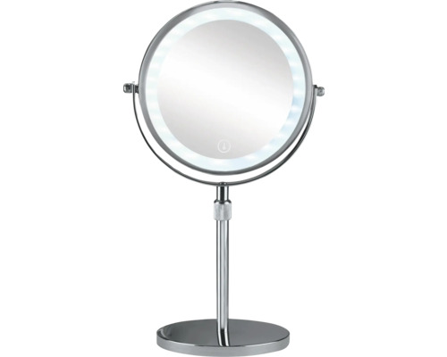 Miroir de maquillage rond avec éclairage LED