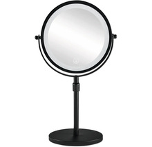 Miroir sur pied rond avec éclairage
