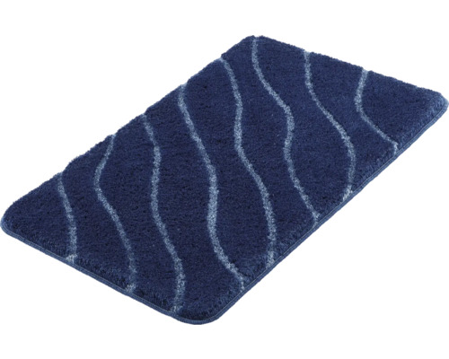 Tapis de bain rectangulaire avec motif ondulé