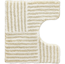 Tapis de toilette avec motif rayé