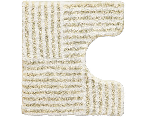 Tapis de toilette avec motif rayé