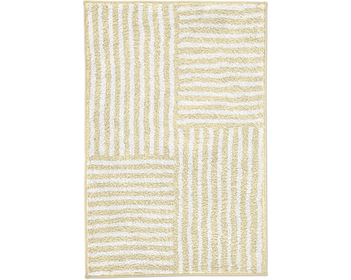 Tapis de bain carré à rayures