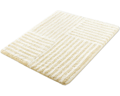 Tapis de bain rectangulaire à rayures