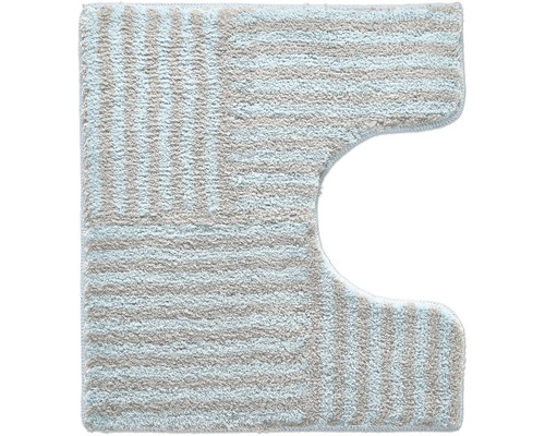 Tapis de toilette avec motif rayé