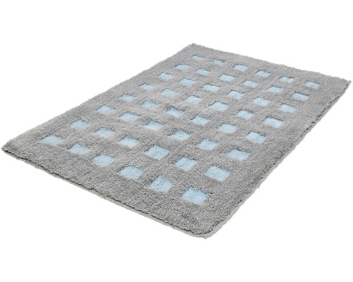 Rechteckige Badematte mit quadratischem Muster