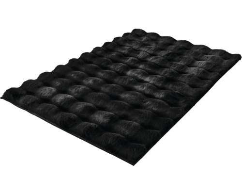 Tapis noir avec structure à picots