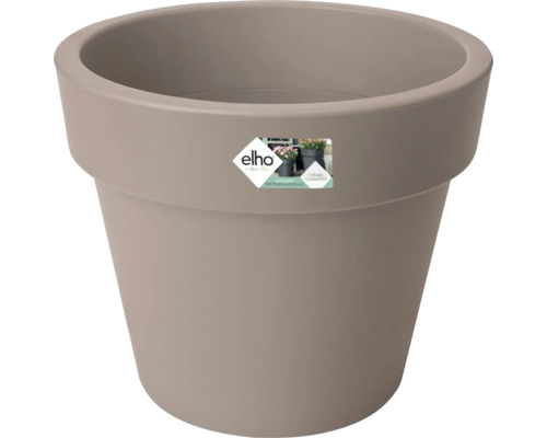 Pflanztopf Elho Green Basics Top Planter Kunststoff Ø 40 cm H 33 cm taupe Blumentopf aus Kunststoff