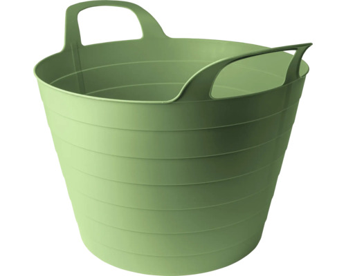Pflanzeimer Kunststoff 54 x 42 x 36 cm forest grün Flexibler Eimer mit zwei Griffen