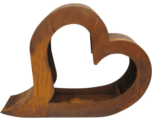 Herzförmige Gartendekoration aus Metall