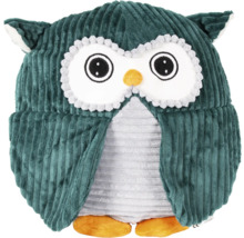 Eulen-Dekokissen aus Cord