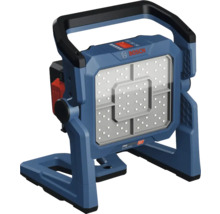 Logo Bosch. Projecteur de chantier LED avec poignée et pied.