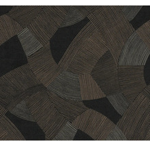 Papier peint avec motif géométrique à rayures