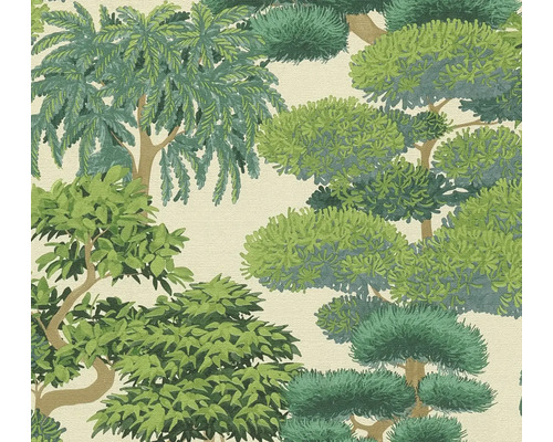 Papier peint avec motif d'arbres