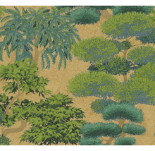 Papier peint avec motif d'arbres pour la décoration murale
