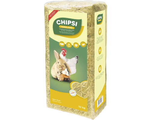 Balle de paille naturelle Chipsi Farmland pour petits animaux, 10 kg