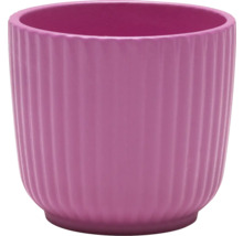 Pot de fleurs côtelé