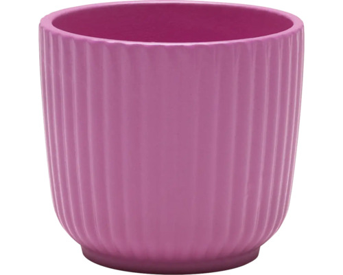 Pot de fleurs côtelé
