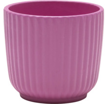 Pot de fleurs côtelé