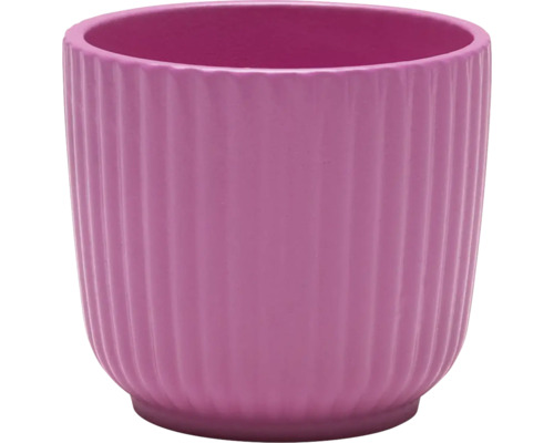 Pot de fleurs côtelé