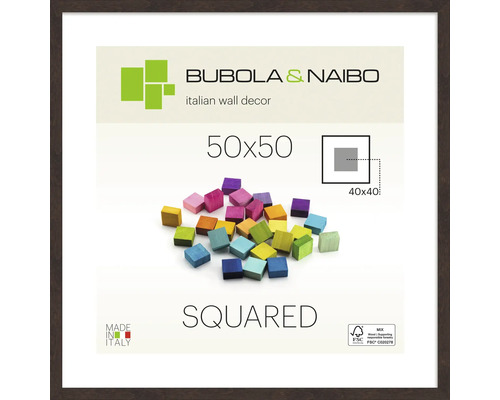 Décoration murale Bubola et Naibo Squared, 50x50 avec label FSC-Mix