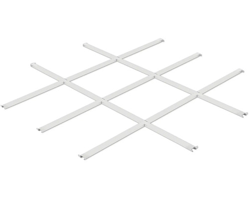 Plafond à grille métallique