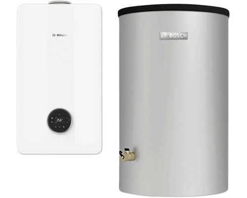 Deux chauffe-eau Bosch côte à côte.