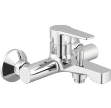 Glänzende Chrom-Badewannenarmatur