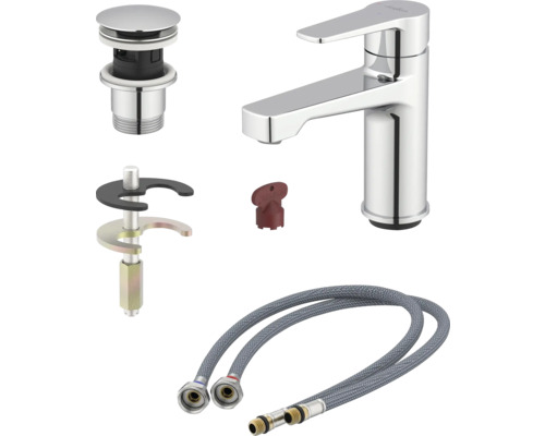 Robinet de lavabo avec accessoires d'installation