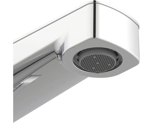 Gros plan détaillé d'un robinet en métal