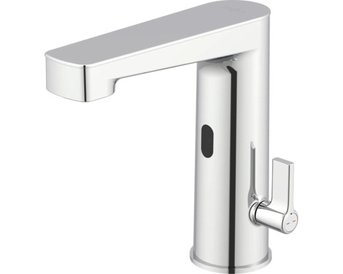 Robinet de lavabo sans contact avec levier de réglage de la température pour la salle de bain