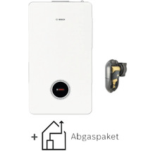 Logo Bosch sur un système de chauffage avec kit de conduit de fumée