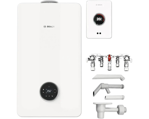 Chaudière à condensation gaz Bosch avec accessoires